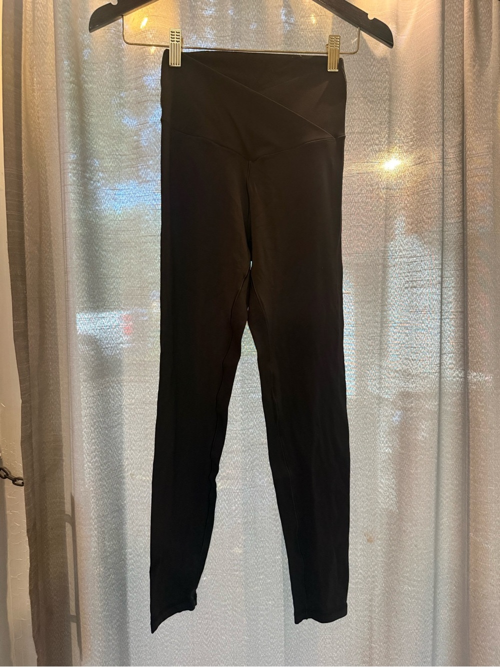 High-Waist Gray small Active Leggings